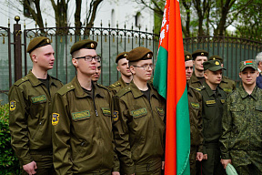 Военнослужащие 36 дмбр присоединились к церемонии, приуроченной к 38-й годовщине аварии на Чернобыльской АЭС