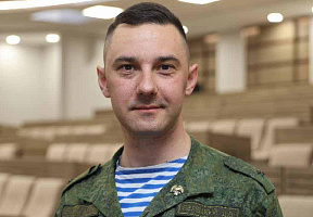 Гвардии майор Дмитрий Белецкий, старший офицер отделения идеологической работы 38‑й Брестской отдельной гвардейской десантно-штурмовой бригады: