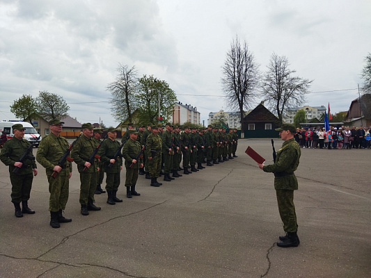 В Вилейском районе продолжаются плановые учебные сборы  с военнообязанными территориальных войск