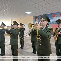 В Гродненском гарнизоне прошло чествование военнослужащих, выслуживших установленные сроки службы