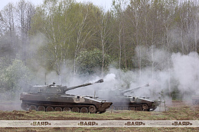 Завершились состязания среди артиллерийских батарей самоходных гаубиц 2С1 «Гвоздика»