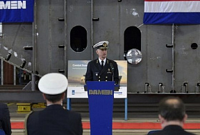 На предприятии Damen в Румынии заложен киль корабля обеспечения для ВМС Нидерландов