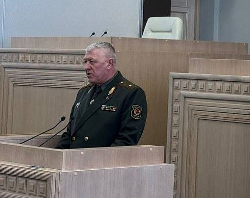 Генерал-майор Виктор Гулевич выступил перед членами Совета Республики по вопросу проекта новой Военной доктрины