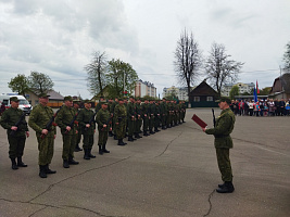 В Вилейском районе продолжаются плановые учебные сборы  с военнообязанными территориальных войск