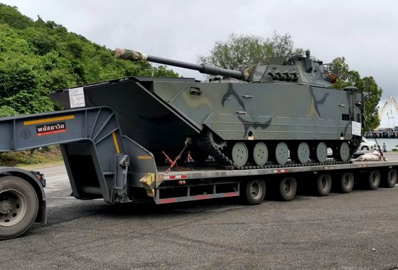 NORINCO поставила плавающие танки VN16 морской пехоте Таиланда