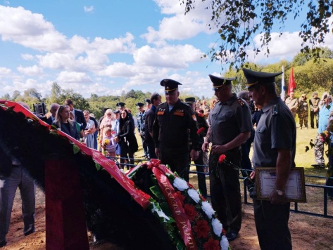 В Витебском районе перезахоронили останки 21 воина Великой Отечественной войны  