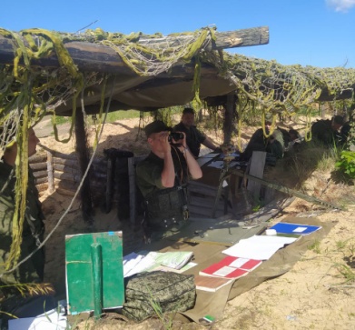 Занятие по управлению огнём артиллерии