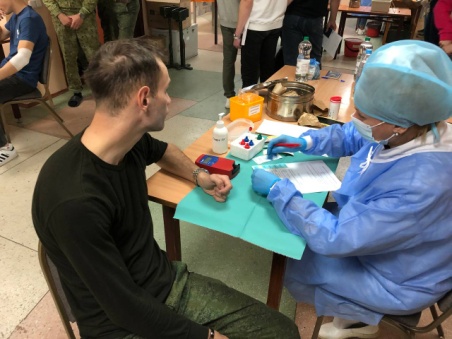 На военном факультете в БГУИР прошёл день донора