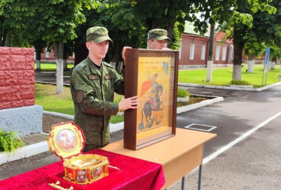 Ковчег с частицей мощей святого великомученика Георгия Победоносца прибыл в 147 зрп