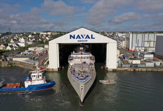 На верфи Naval Group спущен на воду третий фрегат FDI HN для ВМС Греции