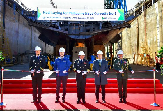 На верфи HHI заложен киль головного корвета для ВМС Филиппин