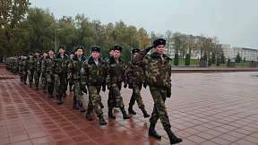 Чествование военнослужащих, увольняемых в запас