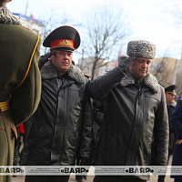 Митинг-реквием, посвящённый Дню памяти воинов-интернационалистов, прошёл сегодня в Гродненском гарнизоне