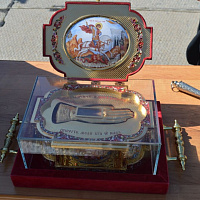 Ковчег с мощами святого великомученика Георгия Победоносца прибыл в в/ч 19764