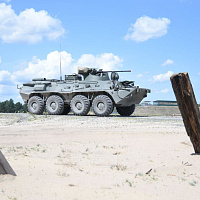 Сбор с водителями бронетранспортеров БТР-82А в 38 одшбр