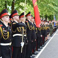 Открытие смены военно-патриотического лагеря в 72‑м гвардейском Объединенном учебном центре