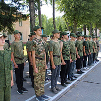 Открытие смены военно-патриотического лагеря «Родина»