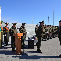 Чествование военнослужащих Минской военной комендатуры, выслуживших установленные сроки службы