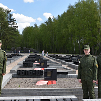 Армейские спортсмены отдали дань памяти и уважения всем погибшим в Хатыни