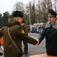 Принятие Военной присяги военнослужащими Минской военной комендатуры