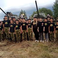 В рамках военно-патриотического воспитания