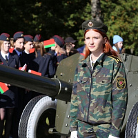 Торжественное открытие выставки военной техники в Лиде	