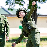 Полевые занятия с суворовцами