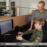 Смена в объединённом военно-патриотическом лагере на базе военного факультета в ГрГУ имени Янки Купалы