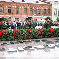 Церемония открытия реконструированной площади Победы в Бобруйске