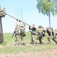 На полигоне Лепельский проходит состязание на лучшую разведгруппу Вооружённых Сил 