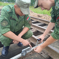 Практикуются курсанты