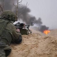 Ротное тактическое учение с гвардейцами