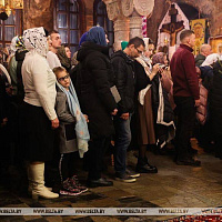 Брестские десантники приняли участие в рождественском богослужении 