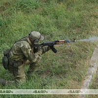 Розыгрыш тактического эпизода на полигоне МЧС «Светлая Роща» в рамках проведения ССУ «Запад-2025»