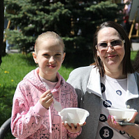 В Советском районе города Минска также активно празднуется День Победы