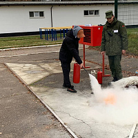 В рамках военно-патриотического воспитания