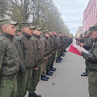 Ритуал перехода военнослужащих срочной военной службы на очередной период службы