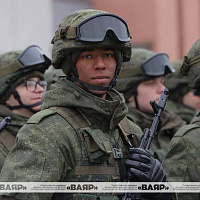 В Минской военной комендатуре начались гарнизонные тренировки пешей колонны к военному параду