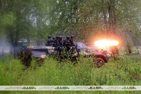 Практический этап выездной совместной конференции Министерств обороны Беларуси и России