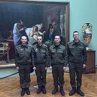 Военнослужащие 120 омбр посетили Национальный художественный музей