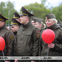 В Гродно состоялось торжественное открытие памятника воинам-связистам