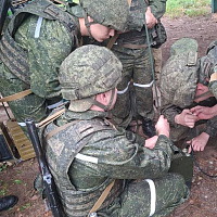 С курсантами военного факультета в БГУ проходят занятия по тактике