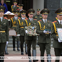 Церемония прощания с ветераном Великой Отечественной войны подполковником милиции в отставке Геннадием Юшкевичем