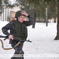 На базе 56-го отдельного полка связи прошла районная акция «К защите Отечества готов!» 