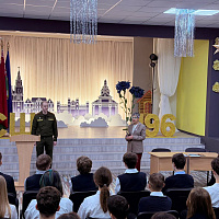 Представитель Военной академии провёл профориентационное мероприятие в школе г. Минска