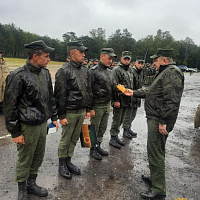 На полигоне Брестский поздравили танкистов