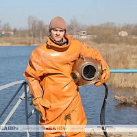 Занятия по водолазной подготовке с курсантами 72 ОУЦ