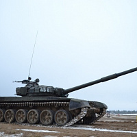 Взвод идет в учебный бой