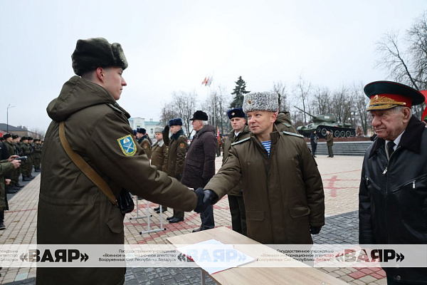 Новобранцы в составе ССО приняли присягу в Бобруйске