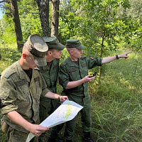 С курсантами ВТФ в БелГУТ проведено практическое занятие по военной топографии